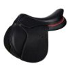 AEV01-Plain-Dressage-Black-Red